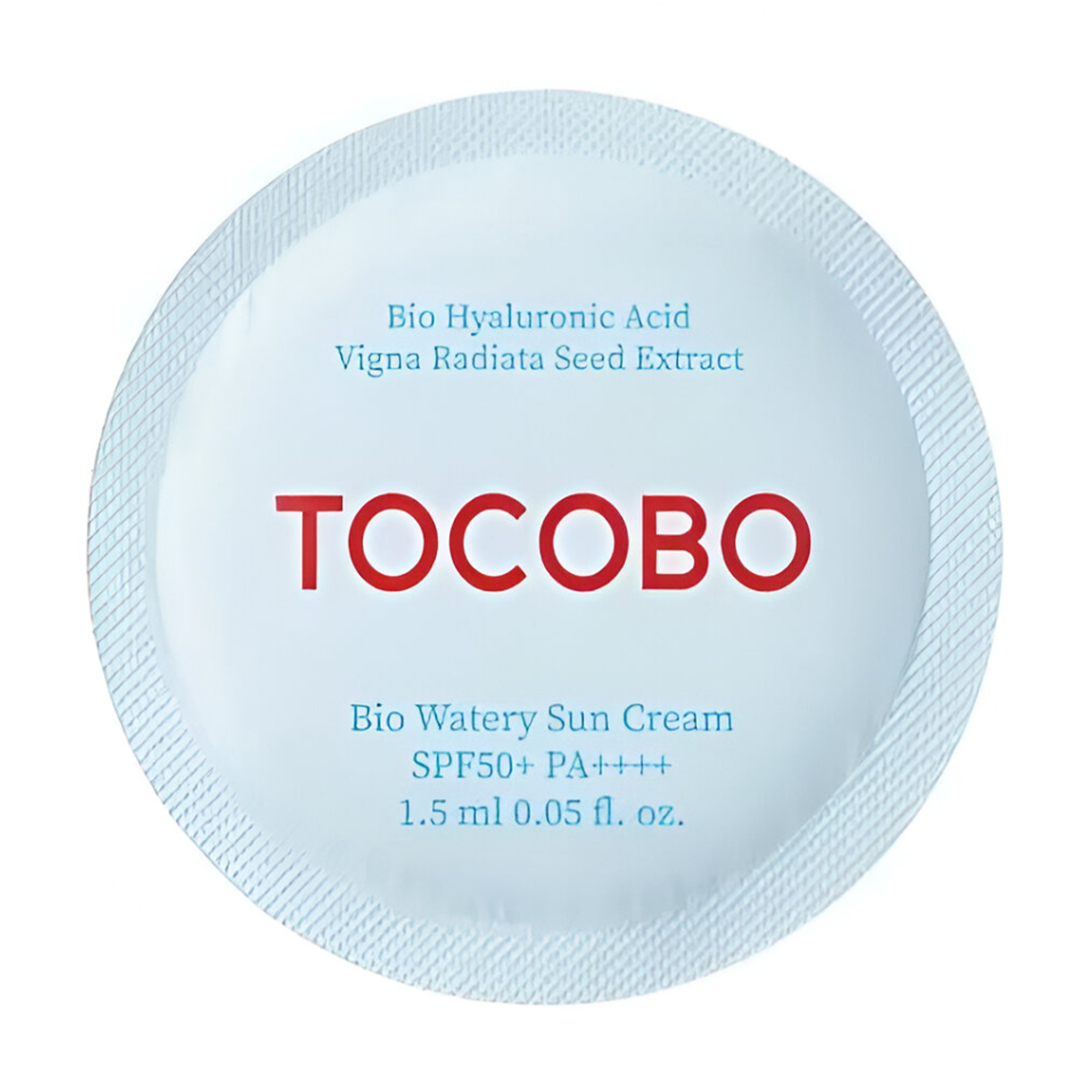 Зволожувальний сонцезахисний крем для обличчя Tocobo Bio Watery Sun Cream, SPF 50+ PA++++, 1.5 мл (пробник)